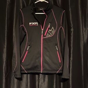 FXR Women's Black & Pink Softshell Hoodie Jacket